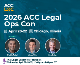 April 20-22 | 2026 ACC Legal Ops Con