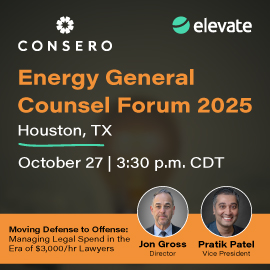 October 27-29 | Consero Energy General Counsel Forum