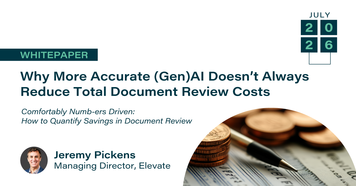 Why More Accurate (Gen)AI Dosen't Always Reduce Total Document Review Costs