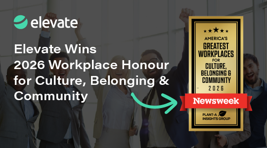 Elevate Wins 2026 Workplace Honour for Culture, Belonging & Community