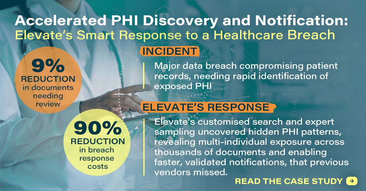Breach response costs reduced by 90%